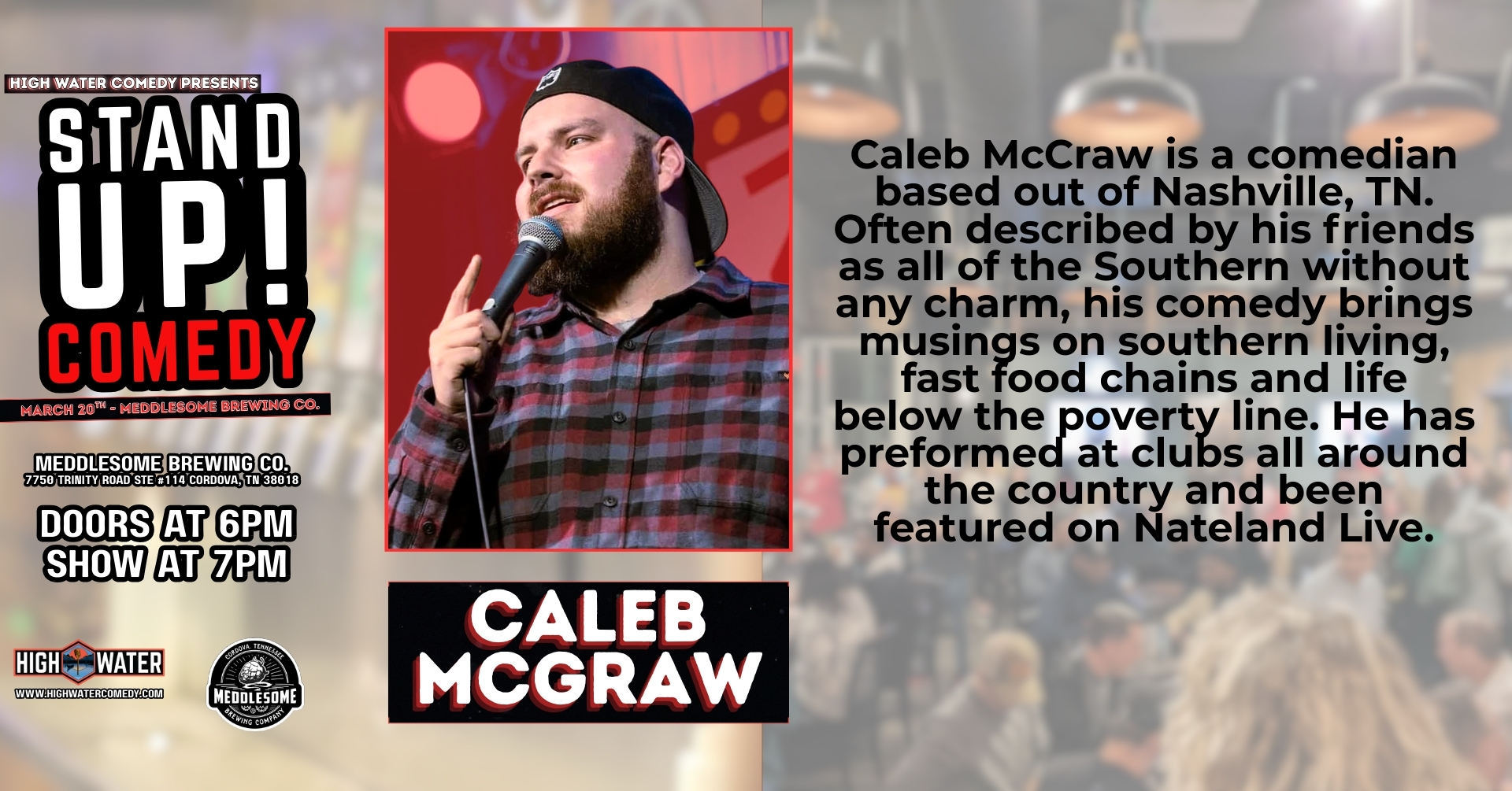 Tracey Jay Comedy at Meddlesome Brewing