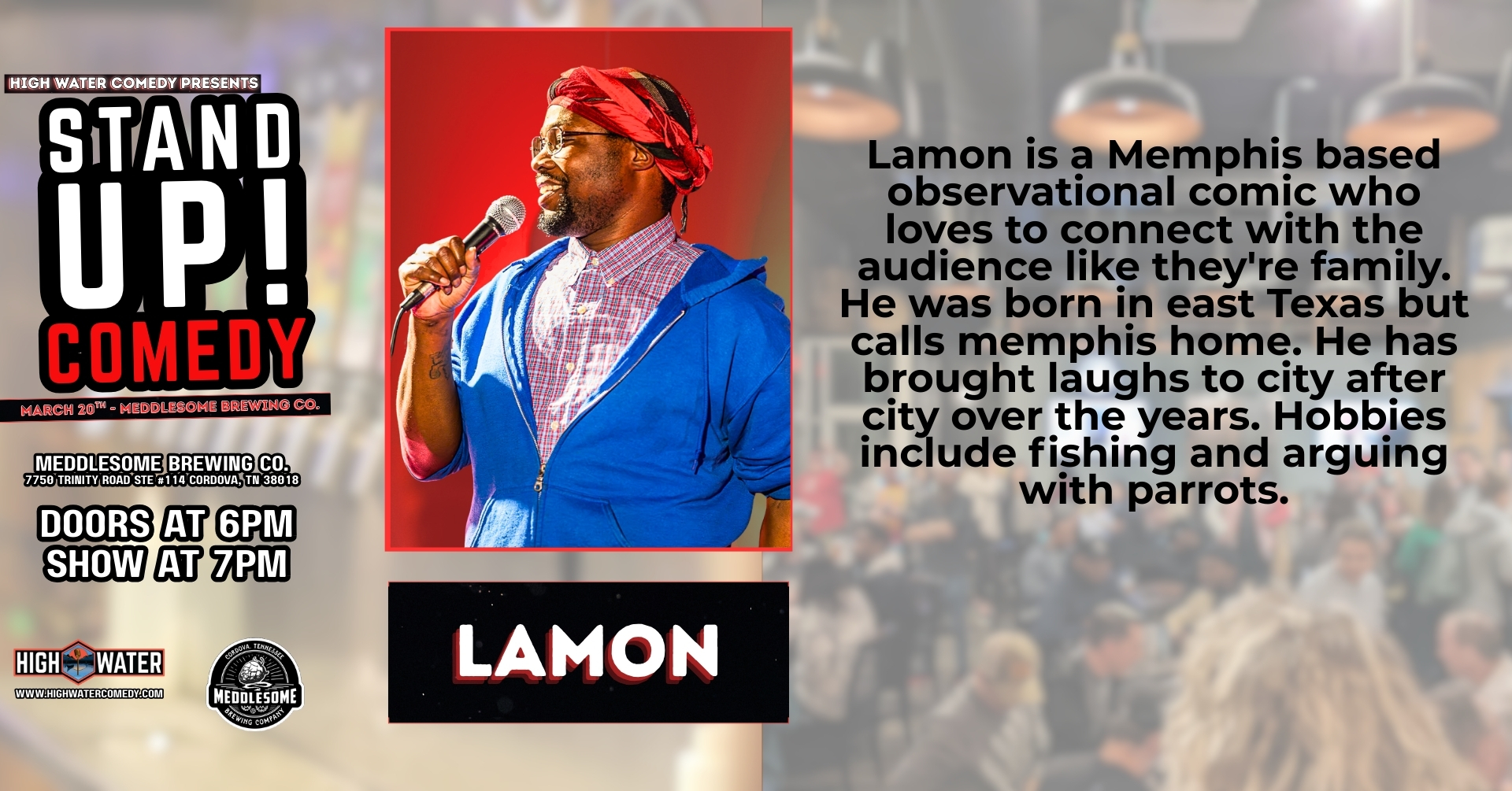 Tracey Jay Comedy at Meddlesome Brewing